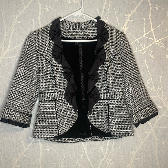 White House Black Market Jackets & Blazers - Knit Plaid Studio Blazer